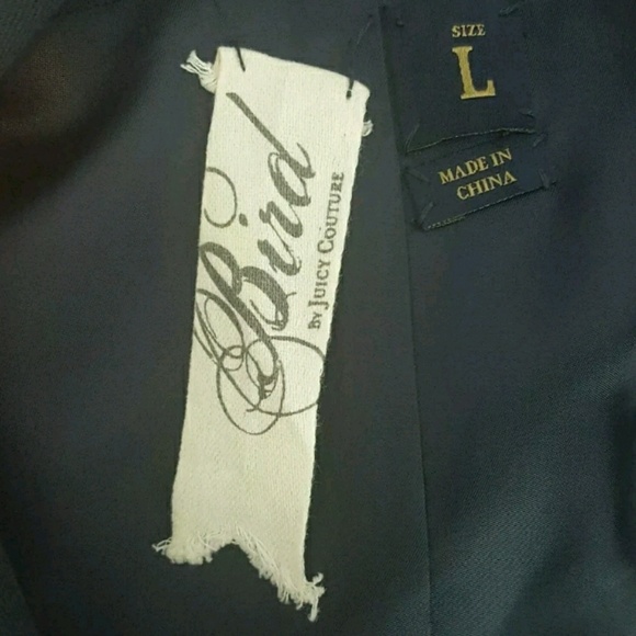 *SOLD* Bird Juicy Couture Navy Cape Poncho Jacket - Picture 6 of 6